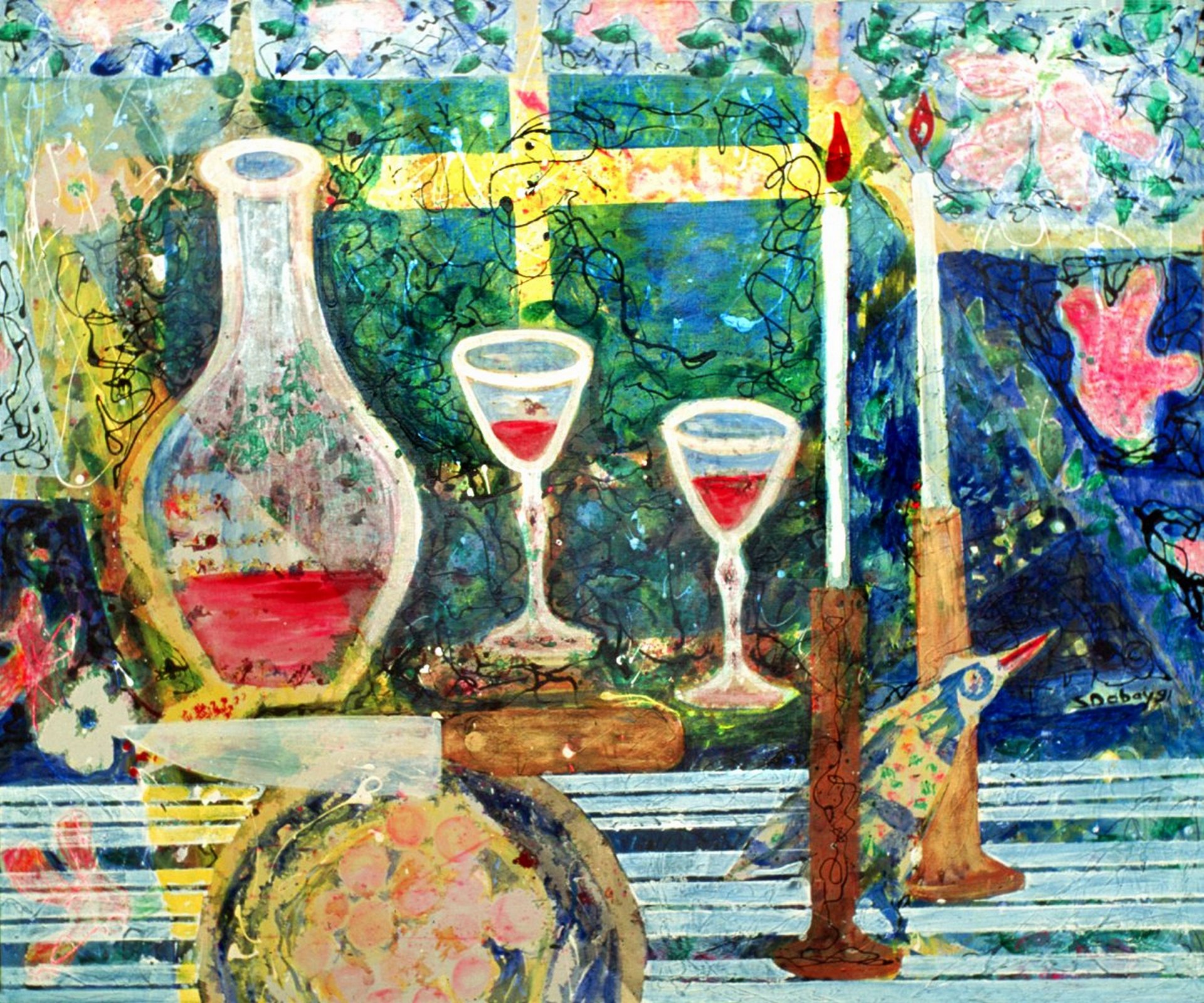 STILL LIFE WITH BIRD 